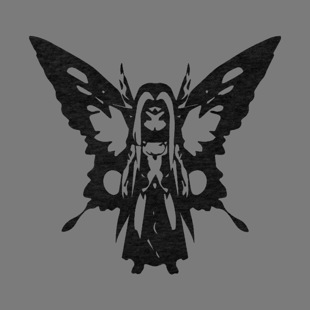 Fairy King minimal silhouette white by WannabeArtworks